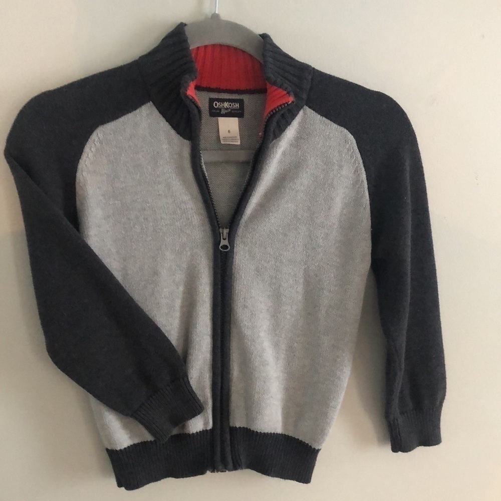 Oshkosh B'gosh Boys Sz 6 Zip Sweater